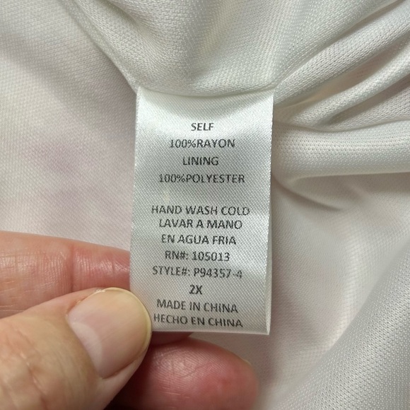 Andree by Unit Pink Floral Ruffle Sleeve Babydoll Dress Size 2X - Picture 15 of 16